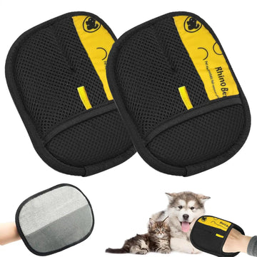 Kit 2 Luvas Tira Pelos para Cães e Gatos – Removedor Eletrostático Dupla Face para Limpeza de Casa